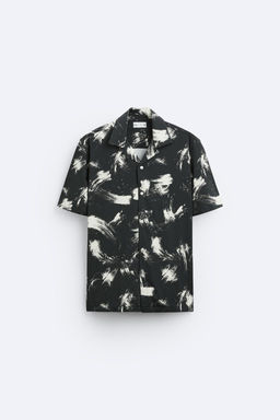 ABSTRACT PRINT STRETCH SHIRT - Zara фото 6