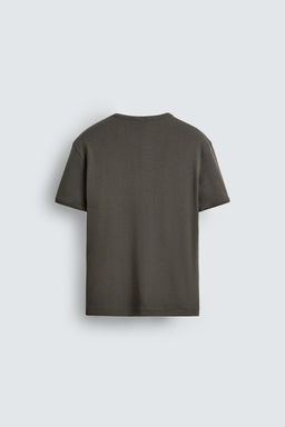 CAMISETA RIB B?SICA / Gris topo