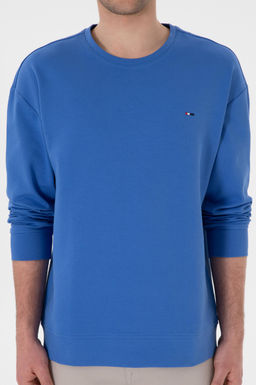 Erkek Comfort Fit Bisiklet Yaka _ndigo Sweatshirt Sepette S_rpriz _ndirim - U.s. polo assn фото 6