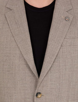 A__k Kahverengi Slim Fit Ceket