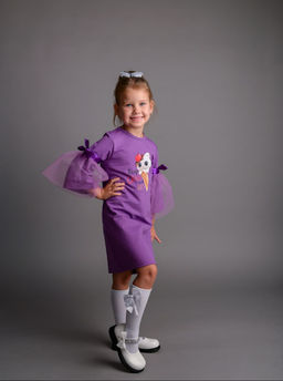 ПЛ558-Ф Платье «Ice» ЦВЕТ: СИРЕНЬ (QR)