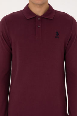 Erkek Bordo Basic Sweatshirt