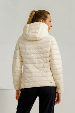 Пуховик лёгкий с капюшоном Белый - Anta sport фото 2