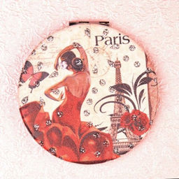 Зеркало карманное 7 см / GT357 /уп 50/300/ кожзам - Галеонтрейд фото 6