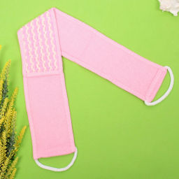 Цена за 3 шт. Мочалка для тела "ULTRAMARINE SAKURA", комбинированная, цвет розовый, 70*10см