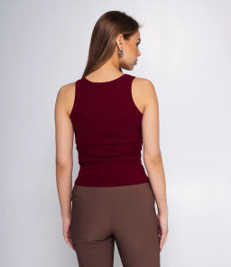 Майка #ОКТ1648, бордовый - Dommod фото 8