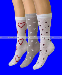 Цена за 10 пар. ЮстаТекс носки женские высокие 2с59 хлопок с лайкрой