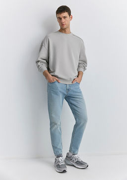 Milan Classic Denim Vintage Ac?k Mavi Jean Pantolon фото 2