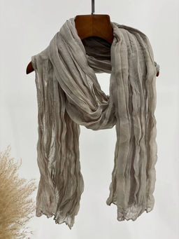 Палантин 180*85см однотонный 33-0001 бежевый