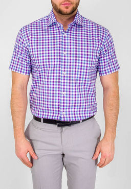 Сорочка мужская короткий рукав GREG 725/101/5473/Z/1  фото 8