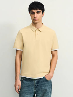 Футболка поло с констрастными вставками / Zarina  фото 3