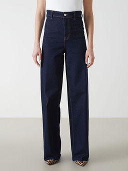 Wideleg Kad?n Jean Pantolon