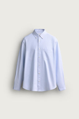 CAMISA REGULAR FIT ESTRUCTURA OXFORD / rayas - Zara фото 6