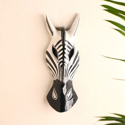 Маска «Зебра», 30×11×4.5 см, дерево