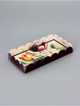 Цена за 5 шт. Коробка для печенья, Тюльпаны, 10.5?20?3 см