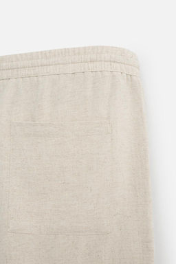 LINEN - VISCOSE BERMUDA SHORTS - Zara фото 11