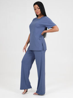 423 ПИЖАМА ЖЕНСКАЯ (брюки) (Индиго) - А-дина фото 4