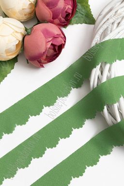 Лента шифоновая 3 см*1,4 м (5 шт) SF-5849, травяной №39