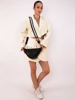 LACCOMA сумка Лакки-Ф826-черный эко кожа хлопок  фото 4