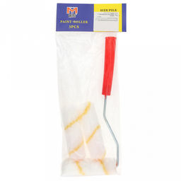 Мини-валик в сборе 11х27х3см + мини-ролик д3х10,5см, искусственный мех - 2 штуки, в п/эт пакете на картоне (Китай)