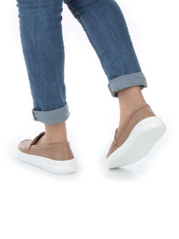 03-ZL-8501 DK. BEIGE/BROWN Полуботинки женские (натуральная кожа) - Фабричный китай фото 3