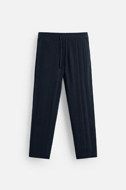 STRIPED TEXTURED TROUSERS - Zara фото 7