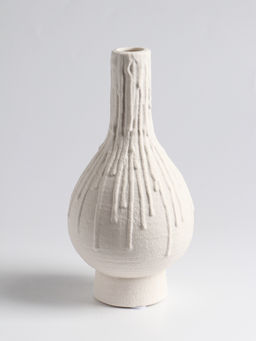 Ваза для цветов «Кристилис», 22×10.5 см, керамика, белая