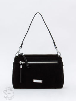 Сумка женская кожаная 1025CF black Polina&Eiterou