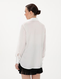 Ekru Comfort Fit Uzun Kollu G_mlek - Pierre cardin фото 5