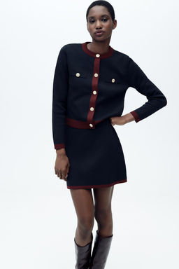 KNIT JACKET WITH GOLD BUTTONS - Zara фото 13