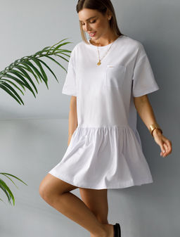 VILATTE / Платье из премиального хлопка с эластаном фото 6