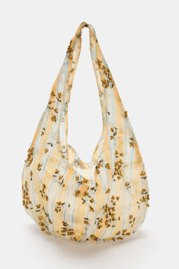 BOLSO ESTAMPADO APLIQUES / Amarillo - Zara фото 4