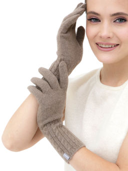 Перчатки из кашемира 31021 капучино