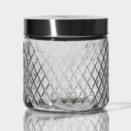 Банка для хранения сыпучих «Премиум», 850 мл, 11×12 см, с металлической крышкой, стекло
