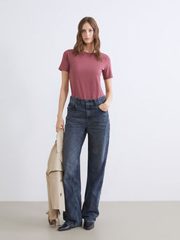 Bisiklet Yaka Kad?n Ti??rt