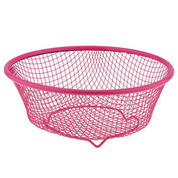 Дуршлаг металлический, окрашенный д20см h8см, на ножках, цвета в ассортименте: мятный; фуксия (Китай)