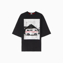 Футболка KAFTAN «Помощь», размер 46, чёрная