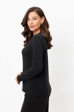 ЕВТ 3261/черный джемпер жен