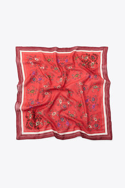 EMBROIDERED PRINT SCARF - Zara фото 4