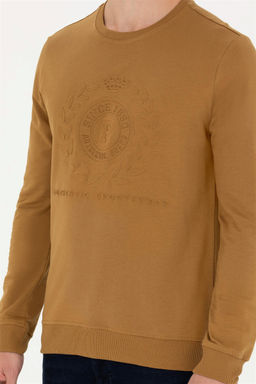 Свитшот мужской U.S. Polo Assn хлопок светло-хаки  фото 6