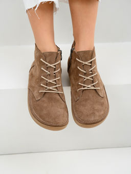 Босоногие ботинки EDART 210.NATAbr.Серо-коричневая замша/