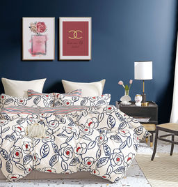 Постельное белье поплин эксклюзив на молнии - Мари 2 сп. (нав.70х70)