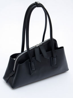 Сумка женская кожаная 6006L black Polina&Eiterou