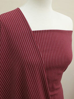 Пестрядь Средняя полоска на бордово-вишневом, ш.1.4м, хлопок-95%, п/э-5%, 140гр/м.кв - Купава фото 6