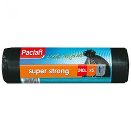 Мешки для мусора 240 л 5 шт. в рул. "SUPER STRONG" арт. 402291, 402290 Paclan
