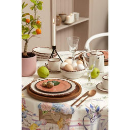 Скатерть Этель Spring easter d=149 см +/-3см, 100% хл, саржа 190 гр/м2  фото 5