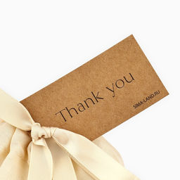 Цена за 5 шт. Мешочек подарочный из хлопка Спасибо, 16 х 24 см +/- 1.5 см - Дарите счастье фото 3