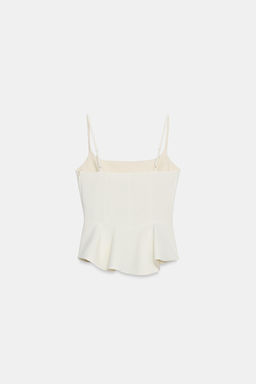 TOP PEPLUM ZW COLLECTION / Crudo - Zara фото 8