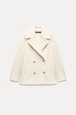 BOUCLE DOUBLE-BREASTED COAT - Zara фото 10