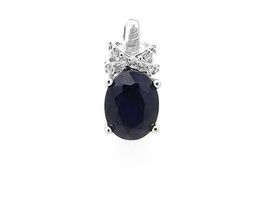 Подвеска из серебра сапфир корунд, SL-RIC62